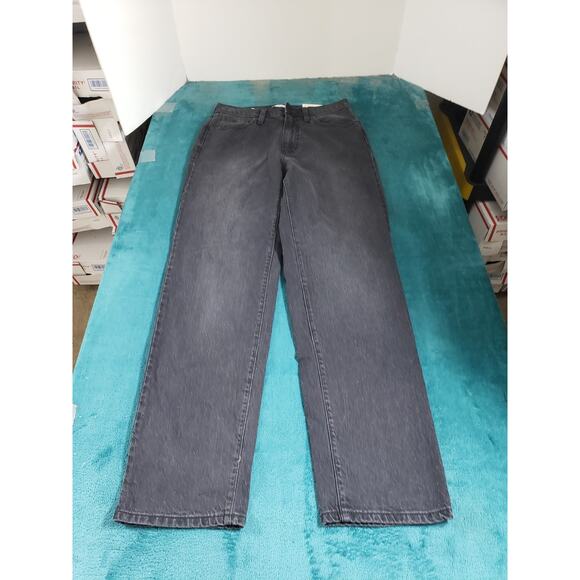 Universal Thread Jeans Size 4 Women Black Stretch Pants High Rise Straight NWT - Picture 1 of 13
